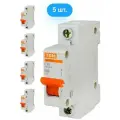 Автоматический выключатель TDM Electric ВА47-63 1P 20А характеристика C (комплект из 5 шт.)