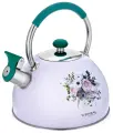 Чайник со свистком Vensal Provence 3000VS 2,5 л с ручкой из нержавеющей стали и силикона