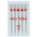 Иглы универсальные Organ, №100 HA 1/16, для бытовых швейных машин, 5 игл