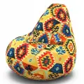Кресло-мешок Мир Пуффов «Груша» Велюр Мехико 01, с ручкой для переноски,размер- XXXXL