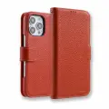Кожаный чехол книжка Melkco Wallet Book Type для iPhone 16 Pro Max, красный