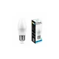 Светодиодная LED лампа Feron свеча C37 E27 7W(600Lm) 6400K 6K матовая 100x37 LB-97 25883 (упаковка 25 штук)