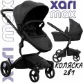 Коляска 2в1 Mima Xari Max Black/Black на черном шасси