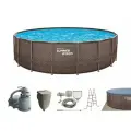 Каркасный бассейн 549х132 см, полный комплект с песочным фильтр-насосом P20-1852-S