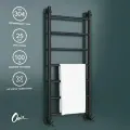 Полотенцесушитель Водяной Onix, модель Classic Pro Black 400x1000 Лесенка с нижним подключением, черный матовый, полный комплект
