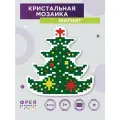 Наборы - кристальная (алмазная) мозаика фрея ALVM-023 Кристальная мозаика (алмазная вышивка) магнит Елочка 8 х 8,5 см