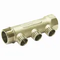 Коллектор сантехнический Comfort Factor СТМ, 3 выхода, наружная резьба, 3/4х0,5 дюйма (C3MM3412)