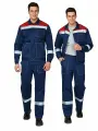 Костюм рабочий мужской Пантеон СОП лето т. синий/красный 112-116 / 182-188 80% п/э, 20% х/б (во отделка). спецодежда