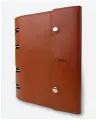 Тетрадь на кольцах со сменным блоком А5 кожа натуральная Zem рыжий KAZA