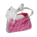 Мягкая игрушка кошка, 18 см. в розовой сумочке Шанель Мой питомец MFB124343CH-18C