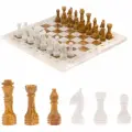 Шахматы из оникса Европейские доска 37х37 см 125653