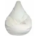Кресло-мешок Груша Мир Пуффов, велюр, цвет Латте, с ручкой для переноски, размер- XXXL