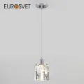 Подвесной светильник с хрусталем Eurosvet Scoppio 50101/1, E14, 60 Вт, хром