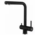 Смеситель для кухни Paulmark SKALEN антрацит (черный матовый), с подключением фильтра питьевой воды, Sk213020-401