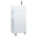 Тумба с раковиной в ванную 1Marka Laura 40 см Напольная/Подвесная Белый глянец Левая У85929