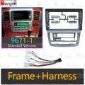 Рамка автомобильного радио Burgim Android для Toyota Alphard 1 AH10 2002-2005, 9-дюймовая 2DIN, стереопанель, 16-контактный жгут проводов, адаптер frame cable-1