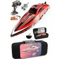 Радиоуправляемый катер HJ toys / HongXunJie Chasing Waves PRO с сумкой (41 см, 55 км/ч, Brushless) - HJ818PRO-RED-BAG