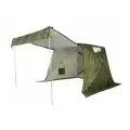 Палатка шатёр Стэк КУБ-3 камуфляж с навесом - всесезонная быстросборная универсальная 3 местная палатка