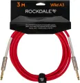 Кабель mono jack - mono jack ROCKDALE Wild A3 (3 м), красный
