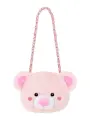 Мягкая игрушка-сумка «Розовый Медведь», 20 см, текстиль, плечевой ремешок 74 см