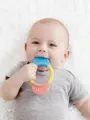Игрушка для малышей прорезыватель Hape Улыбка (кольцо с розовым и голубым держателем) E0026_HP