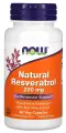 NOW Resveratrol, 200 мг / 60 капсул вегетарианских