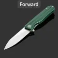 Складной нож Petrified Fish Forward PF818 PF818GRS, сталь D2 Satin, рукоять Green G10