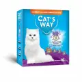 Cats way Box White Cat Litter With Lavander And Purple Granule наполнитель для кошачьего туалета с ароматом лаванды ( коробка)