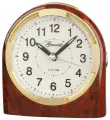Будильник кварцевый с подсветкой и повтором сигнала гранат PT101-М4 цвет и фактура дерева темный орех, размер 9,5х10,5 см