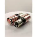 Красные P21/5W LED 2-контактные 12-24V лампы (PR21/5W 1157 BAY15D) 144SMD 3014 для автомобилей мототехники грузовиков, 2шт