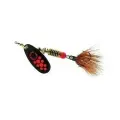 Блесна вращающаяся Mepps BLACK FURY MOUCHE, 0, Black/Orange, комплект из 1 штука