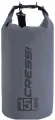 Гермомешок, герморюкзак, влагозащитная сумка CRESSI с лямкой DRY BAG объем 15 литров серый