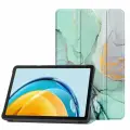 Умный чехол для Xiaomi Pad 7 / Pad 7 Pro / Ксиаоми Пад 7 2024 года, 11.2 дюйма, зеленый мрамор
