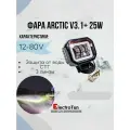 Led светодиодная оригинальная фара Arctic V3.1+ для электросамокатов, линзованная фара Арктик, 12-80V, 6000K, белый ДХО