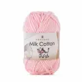 Пряжа для вязания Milk Cotton Artland 4 мотка (100 м, 50 гр), цвет 02 нежно-розовый