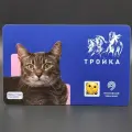 Коллекционная транспортная карта Тройка - Проект Хвосты и лапки. Кошка Ника