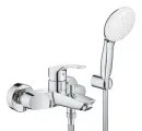 Смеситель для ванны с душевым набором GROHE Eurosmart New 25276003Gr хром