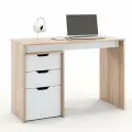 Письменный стол с тумбой, с ящиками Есэндвич S Grand Лаворо 110х50х75 см (Дуб сонома/Белый)