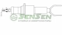 Амортизатор Передний Мост /Mercedes, E-Class (W211), E-Class T-Model (S211), E-Class Седан (W211)1(Sensen 32120198)