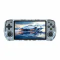 Powkiddy RGB10MAX3 портативный игровой плеер, Blue Transparent, 16G 128G 40000 GAME