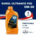 Моторное масло Eurol Ultrance FDE 0W-30 1л, синтетика,