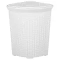 Корзина для белья violet угловая Ротанг 60 л белый 58 см 41 см 60 л 40 см