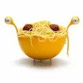 Дуршлаг Spaghetti Monster желтый