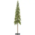Искусственная елка на ножке с гирляндой Альпийская 210 см, 200 теплых белых LED ламп, контроллер, литая 100%, IP44, Kaemingk, 9674062