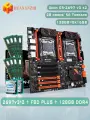 Комплект двухпроцессорная материнская плата Huananzhi X99-F8D PLUS + 2*CPU 2697V3 + 128GB DDR4 ECC 8x16GB