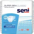 Подгузники (памперсы) для взрослых SUPER SENI Classic SMALL, 10 шт (обхват 55-80 см)