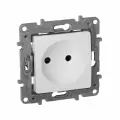 Розетка Legrand ETIKA 2К шторки, белая 672234