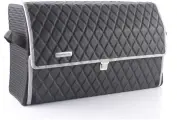 Сумка-кофр органайзер в багажник Porsche 38L кант серебро
