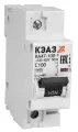 Автоматический выключатель КЭАЗ ВА47-100-1C20-УХЛ3, 1P 20А характеристика C, 10кА, 318103 / электроавтомат