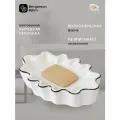 Мыльница Camellia в ванную из керамики белая Bergenson Bjorn Bath BB0001030
